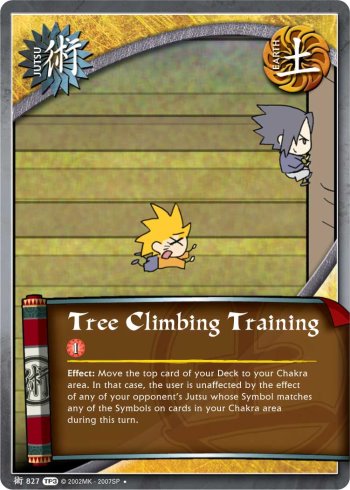Tree Climbing Training — Naruto CCG card j827