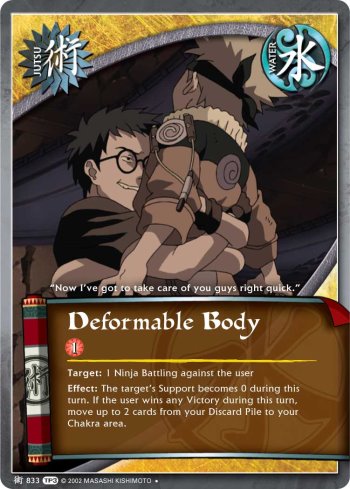 Deformable Body — Naruto CCG card j833