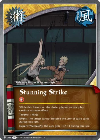 Stunning Strike — Naruto CCG card j835