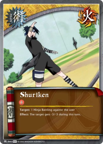 Shuriken — Naruto CCG card j844