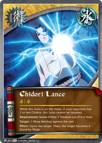 Chidori Lance — Naruto CCG card j857