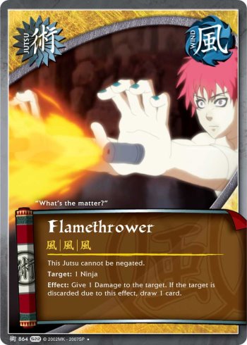 Flamethrower — Naruto CCG card j864