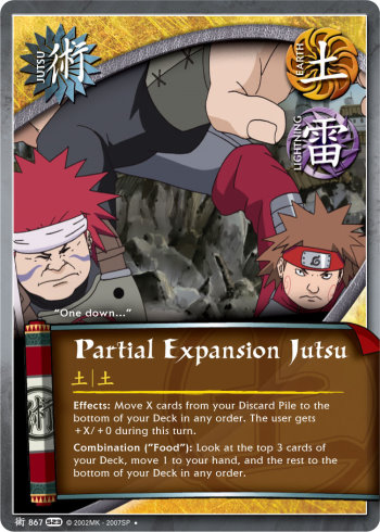 Partial Expansion Jutsu — Naruto CCG card j867