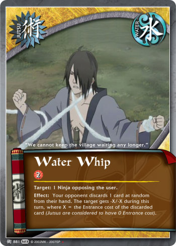 Water Whip — Naruto CCG card j881