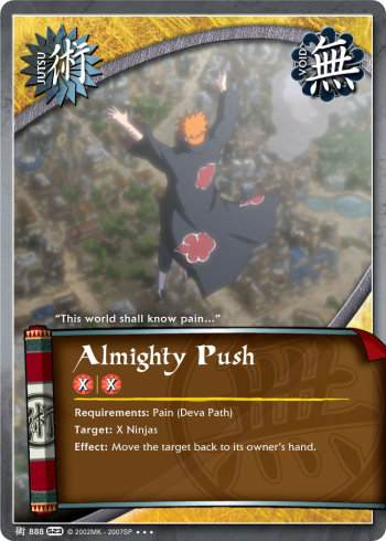 Almighty Push — Naruto CCG card j888