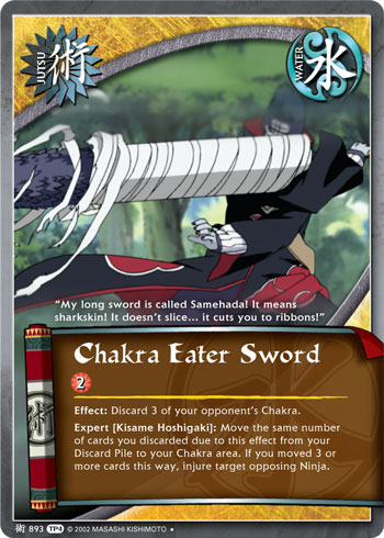 Chakra Eater Sword — Naruto CCG card j893