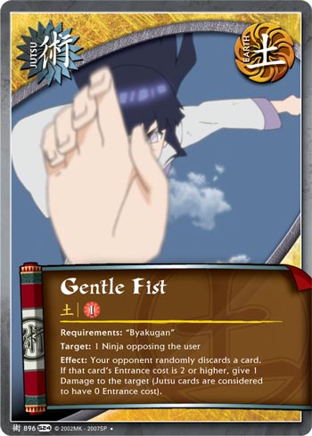 Gentle Fist — Naruto CCG card j896
