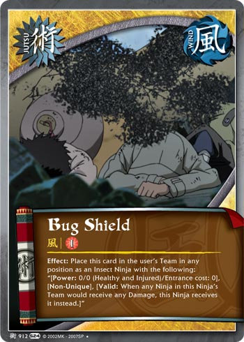 Bug Shield — Naruto CCG card j912