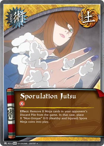 Sporulation Jutsu — Naruto CCG card j921
