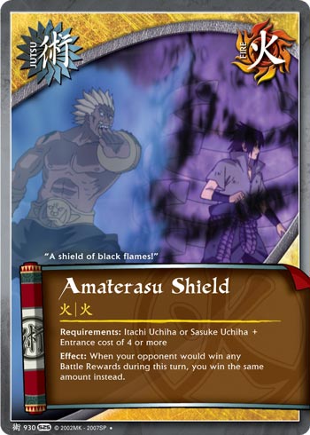 Amaterasu Shield — Naruto CCG card j930