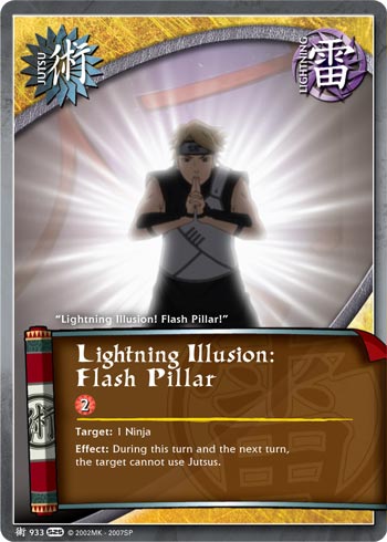 Lightning Illusion: Flash Pillar — Naruto CCG card j933