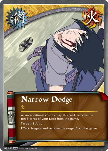 Narrow Dodge — Naruto CCG card j950