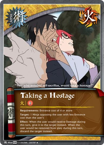 Taking a Hostage — Naruto CCG card j954