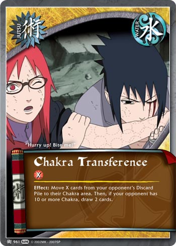 Chakra Transference — Naruto CCG card j961