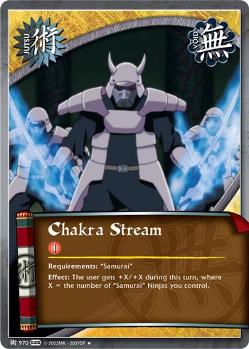 Chakra Stream — Naruto CCG card j970