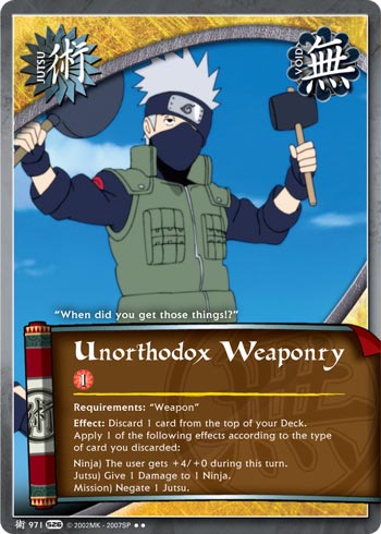Unorthodox Weaponry — Naruto CCG card j971