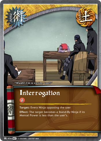 Interrogation — Naruto CCG card j974