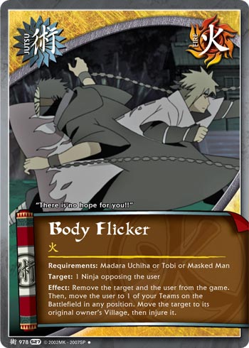 Body Flicker — Naruto CCG card j978