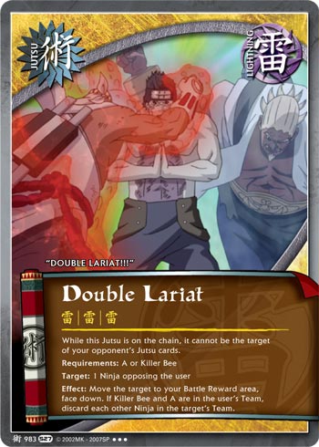 Double Lariat — Naruto CCG card j983