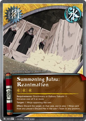 Summoning Jutsu: Reanimation — Naruto CCG card j989
