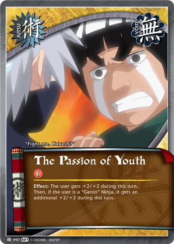 The Passion of Youth — Naruto CCG card j997