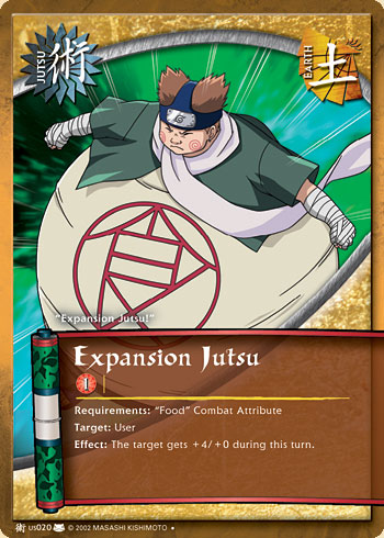 Expansion Jutsu Jus020 — Naruto CCG card jUS020