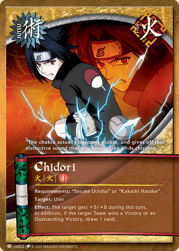 Chidori Jus022 — Naruto CCG card jUS022