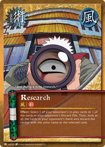 Research Jus033 — Naruto CCG card jUS033