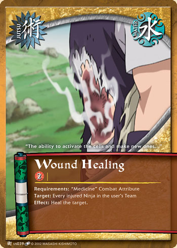 Wound Healing Jus039 — Naruto CCG card jUS039