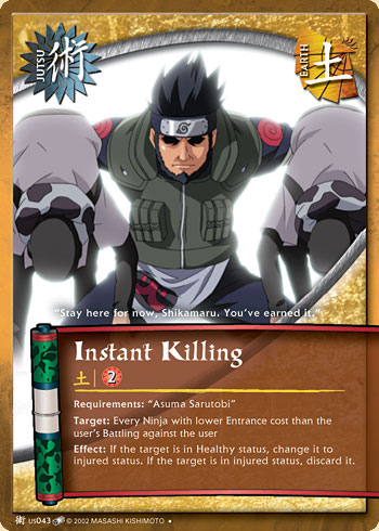 Instant Killing Jus043 — Naruto CCG card jUS043