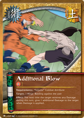 Additional Blow Jus049 — Naruto CCG card jUS049