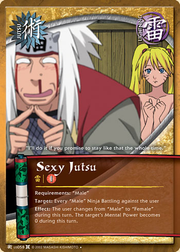 Sexy Jutsu Jus058 — Naruto CCG card jUS058