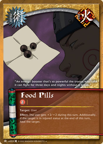 Food Pills Jus059 — Naruto CCG card jUS059