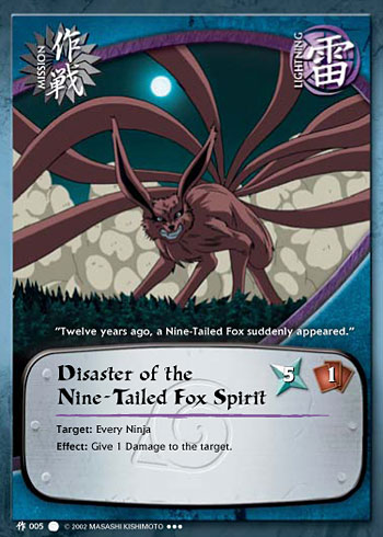 Disaster of the Nine-Tailed Fox Spirit — Naruto CCG card m005