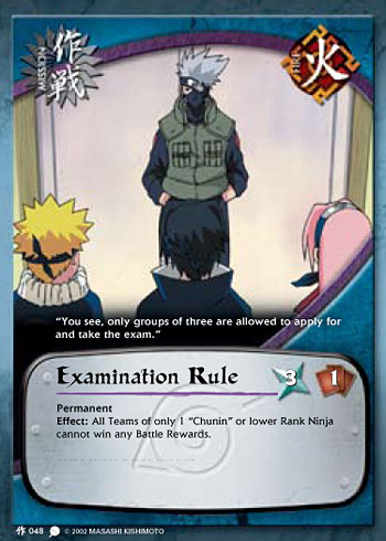 Examination Rule — Naruto CCG card m048