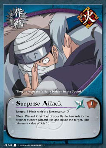 Surprise Attack — Naruto CCG card m049