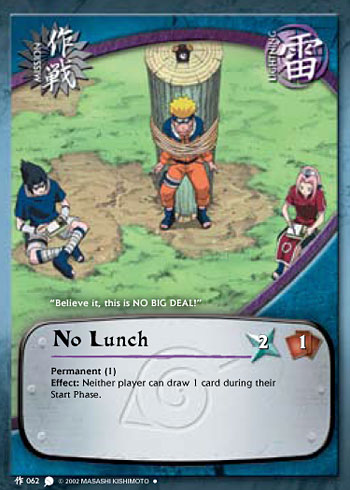 No lunch — Naruto CCG card m062