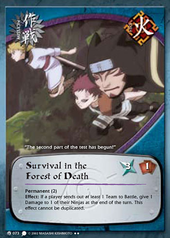 Survival in the Forest of Death — Naruto CCG card m073
