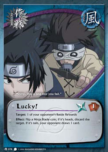 Lucky! — Naruto CCG card m078