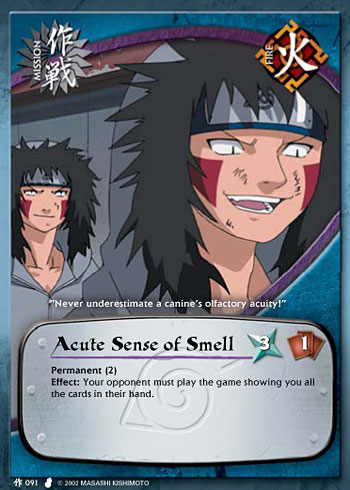 Acute Sense of Smell — Naruto CCG card m091