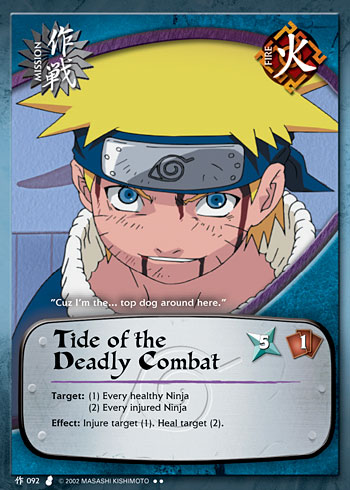 Tide of the Deadly Combat — Naruto CCG card m092