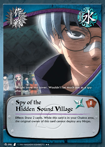 Spy of the Hidden Sound Village — Naruto CCG card m096