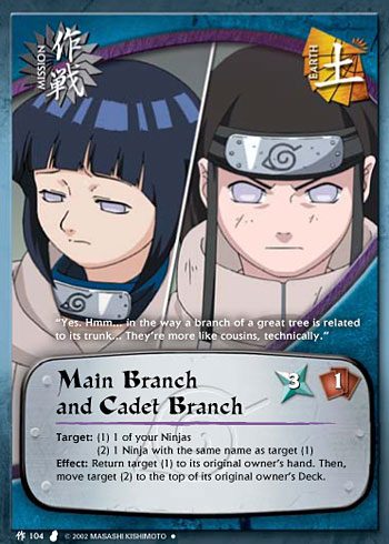 Main Branch and Cadet Branch — Naruto CCG card m104