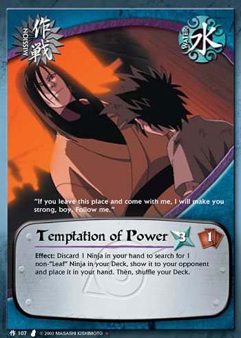 Temptation of Power — Naruto CCG card m107