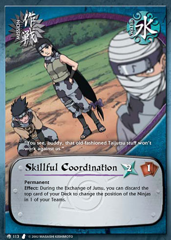 Skillful Coordination — Naruto CCG card m113