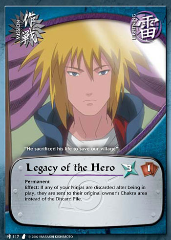 Legacy of the Hero — Naruto CCG card m117
