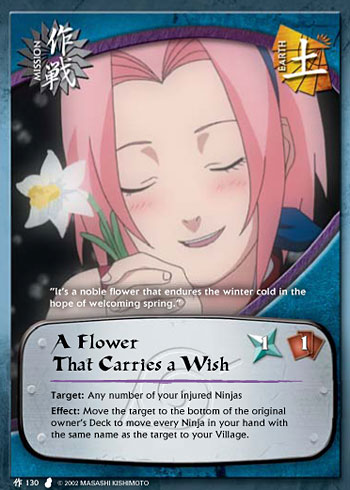A Flower that Carries a Wish — Naruto CCG card m130