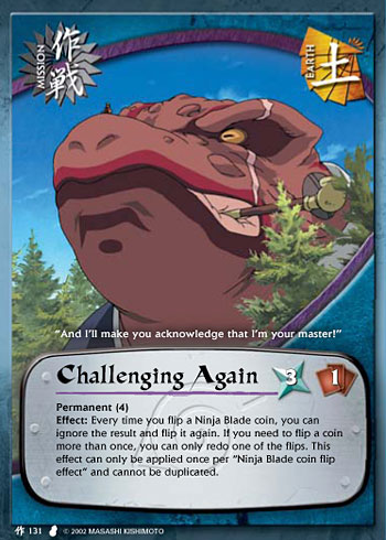 Challenging Again — Naruto CCG card m131