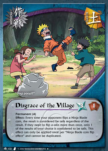 Disgrace of the Village — Naruto CCG card m132