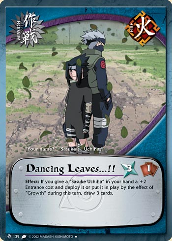 Dancing Leaves...!! — Naruto CCG card m139